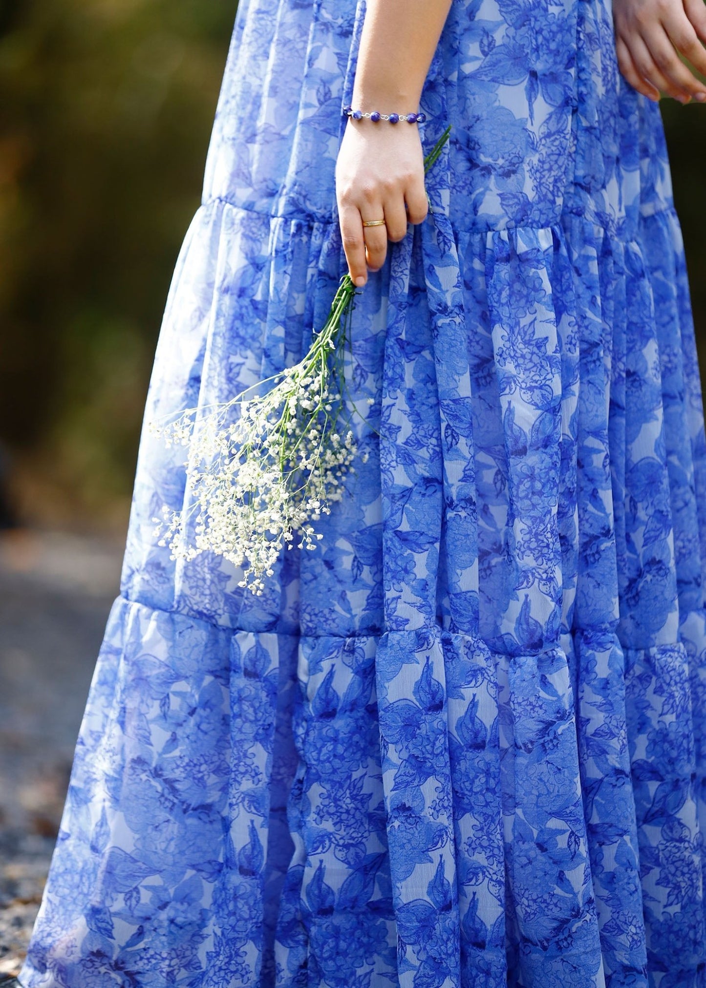 Blue Blossom Floral Dress - Vastronomy - Dress