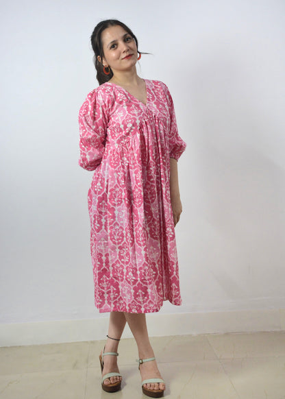 Pink Peony Mini Dress - Vastronomy - Dress