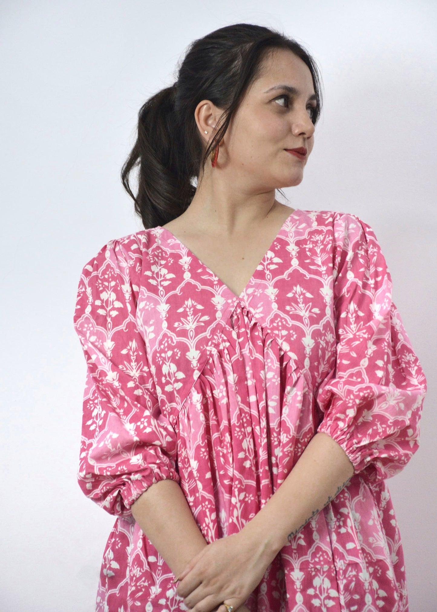 Pink Peony Mini Dress - Vastronomy - Dress