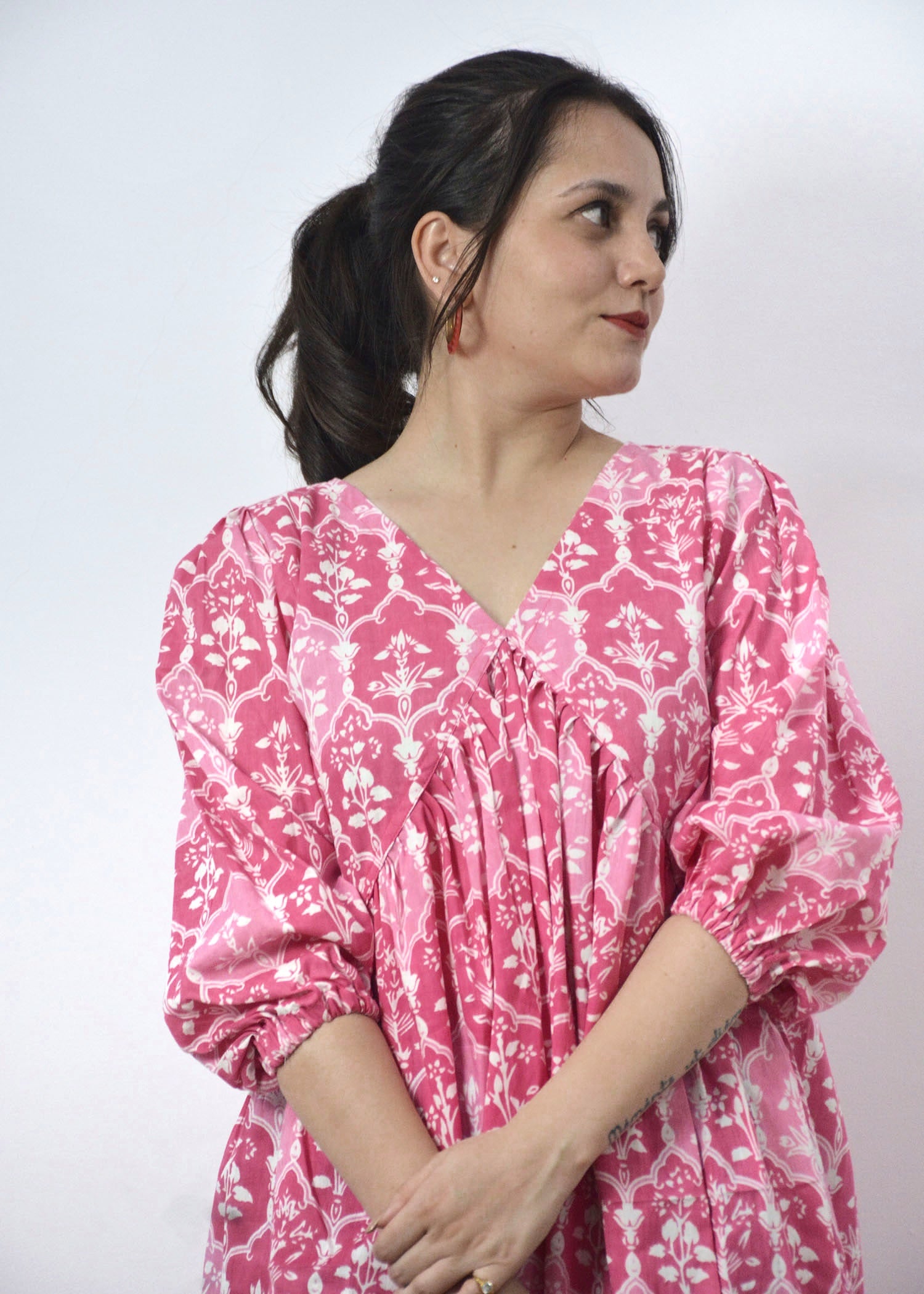 Pink Peony Mini Dress - Vastronomy - Dress