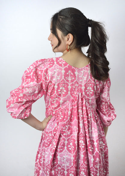 Pink Peony Mini Dress - Vastronomy - Dress