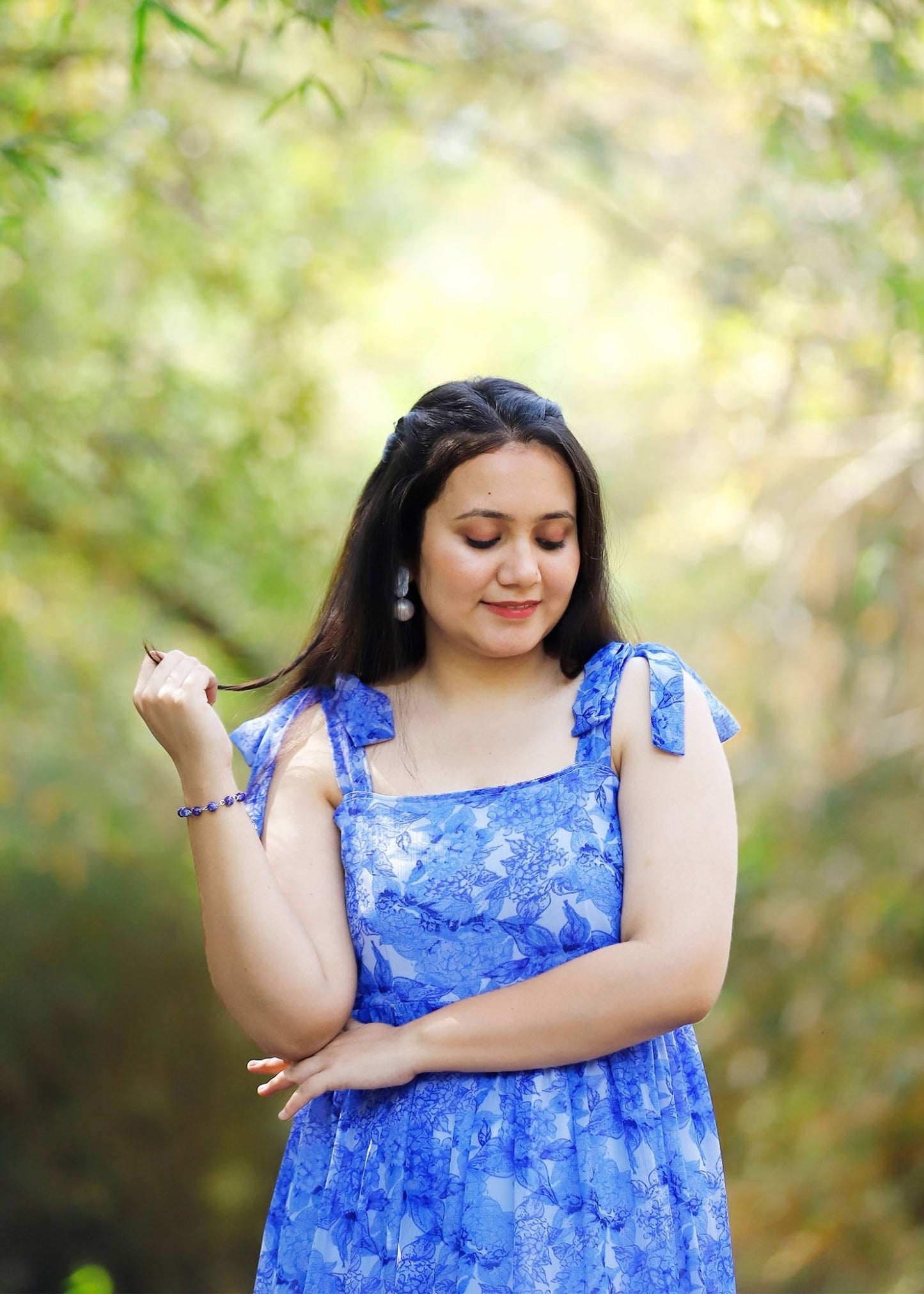 Blue Blossom Floral Dress - Vastronomy - Dress