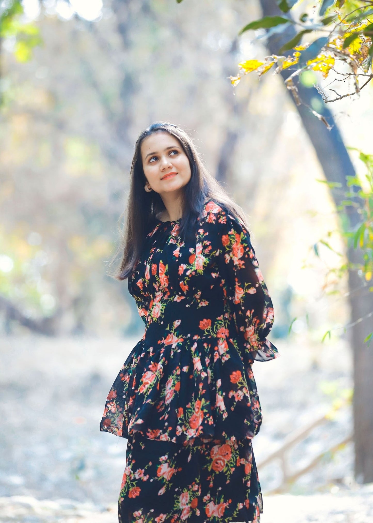 Midnight Bloom Floral Dress - Vastronomy - Dress