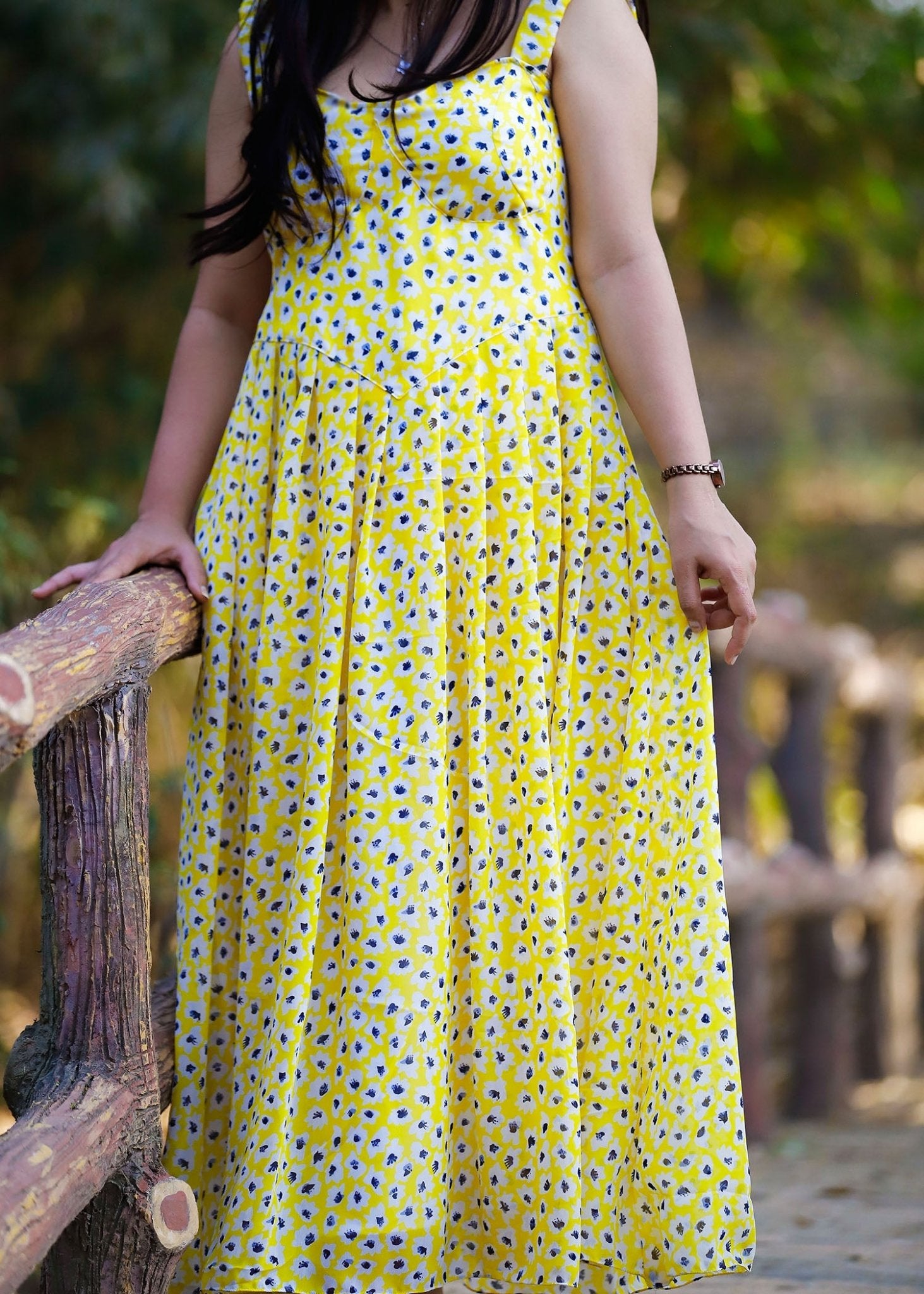 Yellow Daisy Dream Floral Dress - Vastronomy - Dress