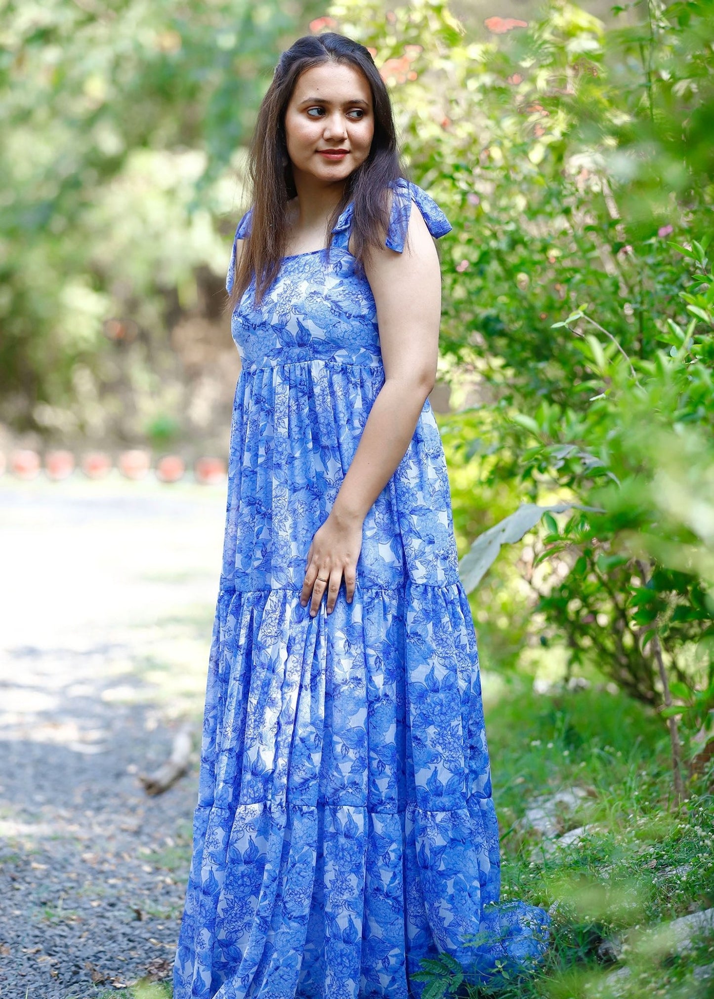 Blue Blossom Floral Dress - Vastronomy - Dress
