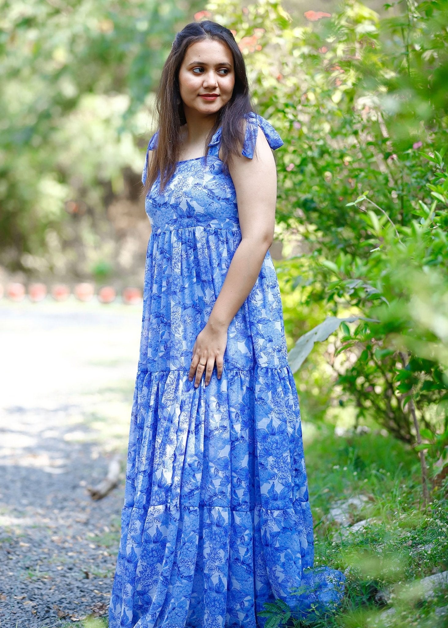 Blue Blossom Floral Dress - Vastronomy - Dress
