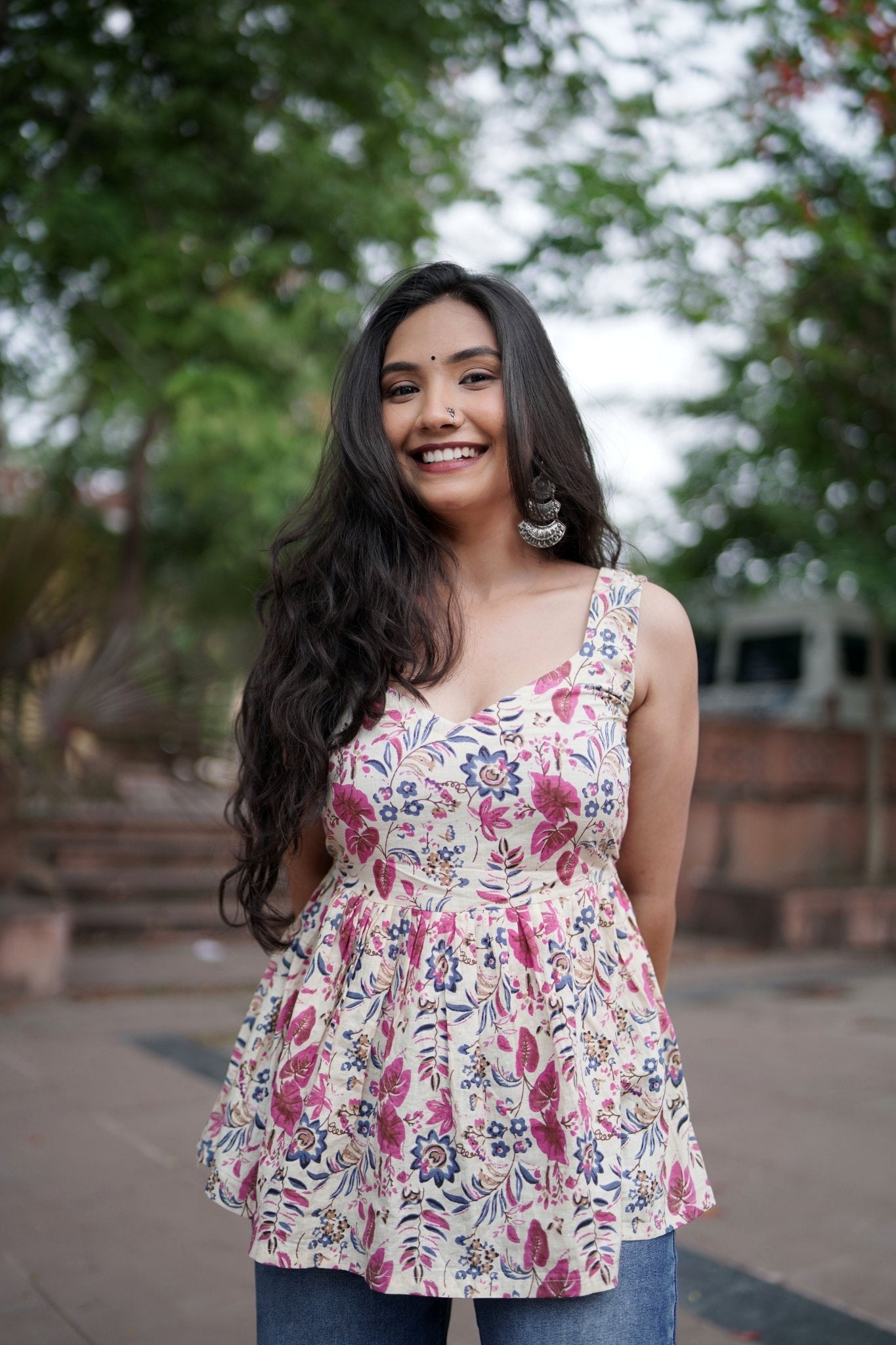 Taru - Sleeveless Short Kurti - Vastronomy - Short Kurti