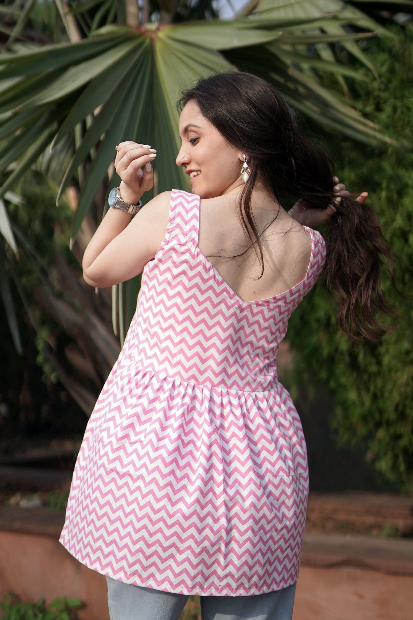 Aaruni - Sleeve Less Short Kurti - Vastronomy - Short Kurti