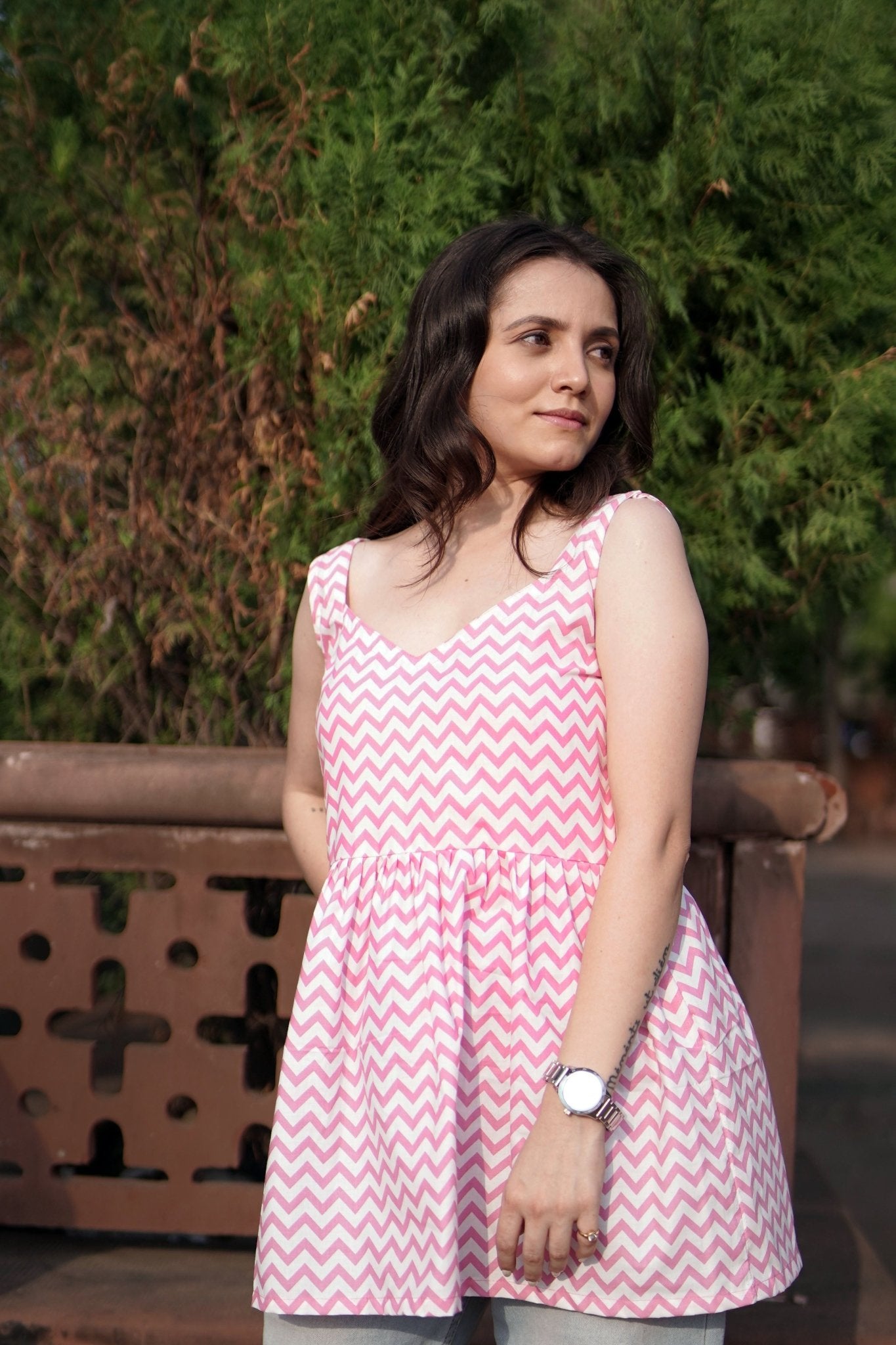 Aaruni - Sleeve Less Short Kurti - Vastronomy - Short Kurti